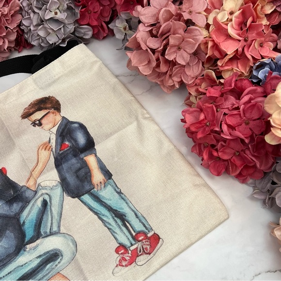 Eco-Friendly High Fashion Mother Son Duo Folding Tote Bag - Picture 7 of 14